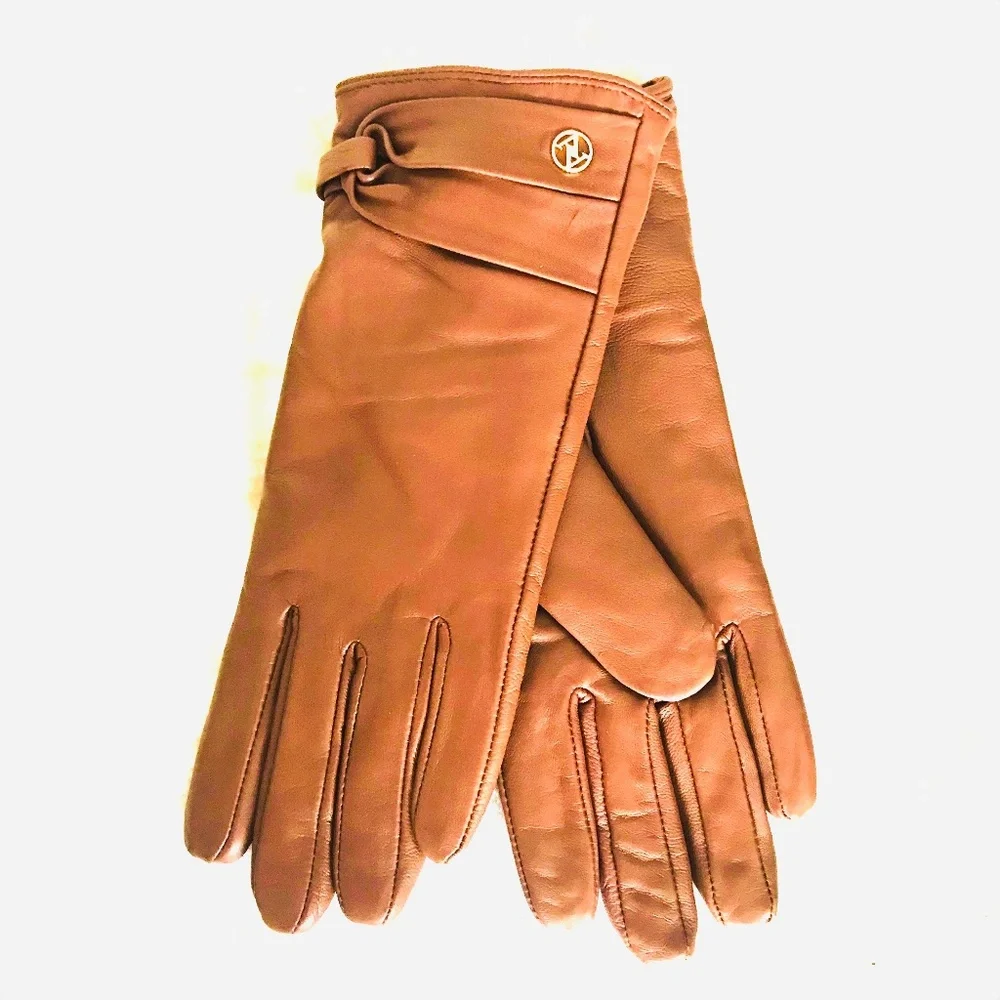 Adrienne Vittadini Leather Gloves